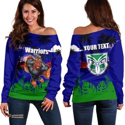 NRL Warriors Off Shoulder Sweater Summer Vibe Style
