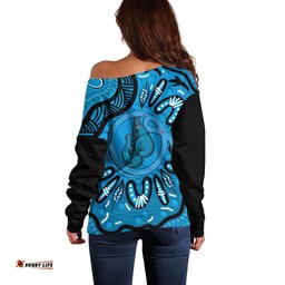 Australia Diabetes Awareness Month Off Shoulder Sweater Be Strong And Fight On Aboriginal Art