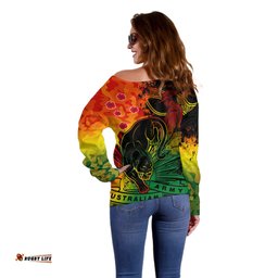 NRL ANZAC Panthers Off Shoulder Sweater Camouflage 09