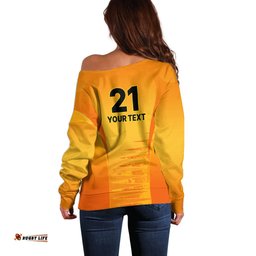Fire Up Scorchers Custom Off Shoulder Sweater The Sixth Time Champions