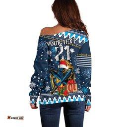 Custom Titans Rugby Off Shoulder Sweater Chirstmas Vibe 2023