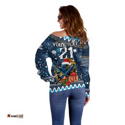 Custom Titans Rugby Off Shoulder Sweater Chirstmas Vibe 2023