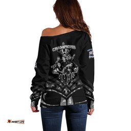 New Zealand Warriors and All Black Off Shoulder Sweater Go Champions