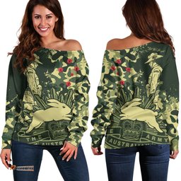 NRL ANZAC Rabbitohs Off Shoulder Sweater Camouflage 01