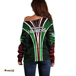 New Zealand Rugby Silver Fern Off Shoulder Sweater The Maori Warriors