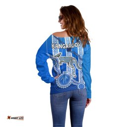 Kangaroos Indigenous Off Shoulder Sweater North Melbourne Football