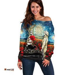 Kei Wareware Tatou New Zealand ANZAC Day Off Shoulder Sweater Starry Night Inspo Style