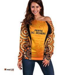 Made Tough Scorchers Custom Off Shoulder Sweater Champions BBL13 Aboriginal Version