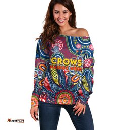 Personalised Lions NAIDOC Week 2024 Off Shoulder Sweater Aussie Aboriginal Art