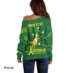 Personalised Australia Go Paris 2024 Off Shoulder Sweater National Color Ver1