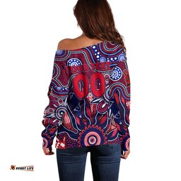 Personalised Demons NAIDOC Week 2024 Off Shoulder Sweater Aussie Aboriginal Art