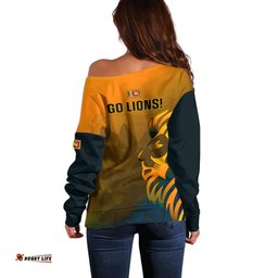 Sri Lanka Cricket Off Shoulder Sweater Go Lions Dynamic Version 2023