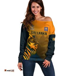 Sri Lanka Cricket Off Shoulder Sweater Go Lions Dynamic Version 2023