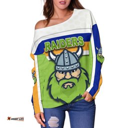 Canberra Women Off Shoulder Sweater Raiders Viking