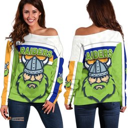 Canberra Women Off Shoulder Sweater Raiders Viking