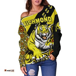 Richmond Women Off Shoulder Sweater Indigenous Tigers