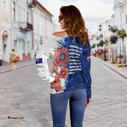 Custom Anzac Off Shoulder Sweater Anzac Day 2021