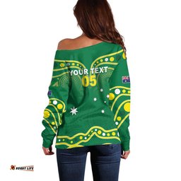 Australia Rugby Custom Off Shoulder Sweater Kangaroos Make History Pacific Champions