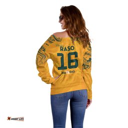 Hayley Raso Australia Matildas Off Shoulder Sweater