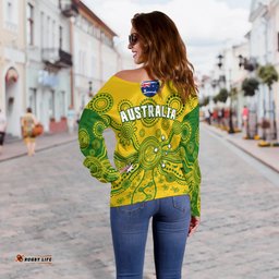 Cricket Australia Off Shoulder Sweater Aussie Indigenous Special Version