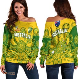 Cricket Australia Off Shoulder Sweater Aussie Indigenous Special Version