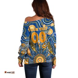 Personalised Eagles NAIDOC Week 2024 Off Shoulder Sweater Aussie Aboriginal Art