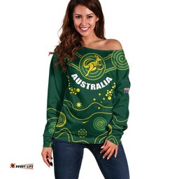 Australia 2024 Rugby Off Shoulder Sweater Go Wallabies