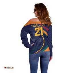 Custom Sri Lanka Cricket Off Shoulder Sweater Shri Lanka Jathika Crikat Kandayama