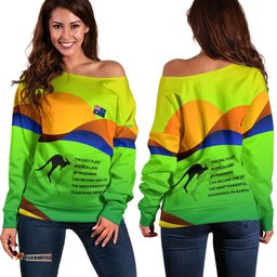 Off Shoulder Sweater National Color of Australia