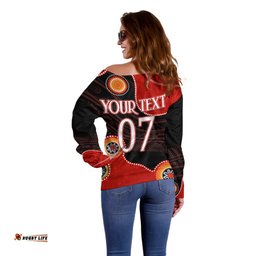 Personalised NAIDOC Week NRL Dragons For Our Elders Off Shoulder Sweater