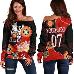 Personalised NAIDOC Week NRL Dragons For Our Elders Off Shoulder Sweater
