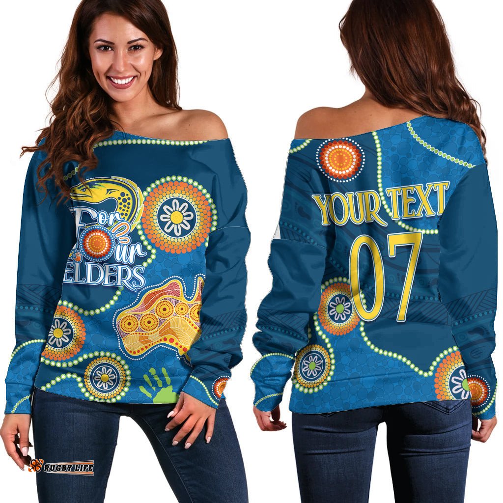 Personalised NAIDOC Week NRL Eels For Our Elders Off Shoulder Sweater