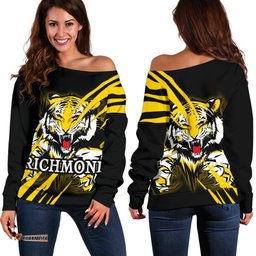 Richmond Tigers Women's Off Shoulder Sweater