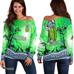 Raiders Indigenous Off Shoulder Sweater