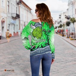 Raiders Indigenous Off Shoulder Sweater