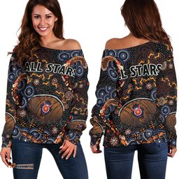 Indigenous Women Off Shoulder Sweater All Stars