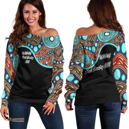 Naidoc Off Shoulder Sweater Heal Country