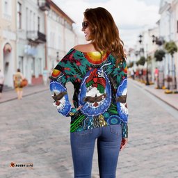 NAIDOC Off Shoulder Sweater Heal Country