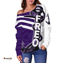 Fremantle Women Off Shoulder Sweater Freo