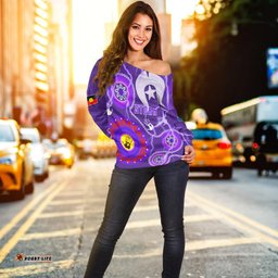 Melbourne Storm Indigenous Off Shoulder Sweater Strait Islanders