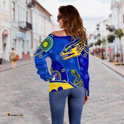 Eels Indigenous Off Shoulder Sweater Competitive 06