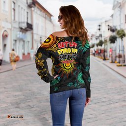 NAIDOC Week Aboriginal Art Unique Women Off Shoulder Sweater