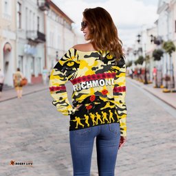 Richmond Tigers Women's Off Shoulder Sweater Anzac Day Country Style 05