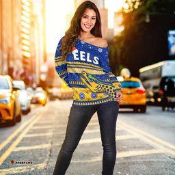 Eels Unique Off Shoulder Sweater Merry Christmas Parramatta