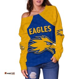 Eagles Women Off Shoulder Sweater West Coast Royal Blue