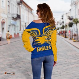 Eagles Women Off Shoulder Sweater West Coast Royal Blue
