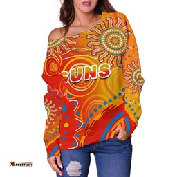 Suns Off Shoulder Sweater Sun Indigenous Gold Coast