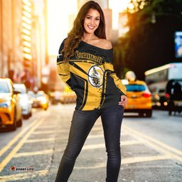 Custom Text Cornwall Rugby Personalised Women's Off Shoulder Sweater Cornish Rugby