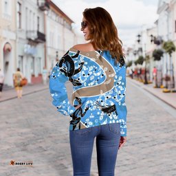 Knights Women Off Shoulder Sweater Aboriginal 2
