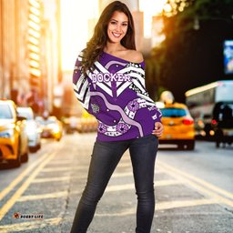 Dockers Off Shoulder Sweater Indigenous Fremantle Freo